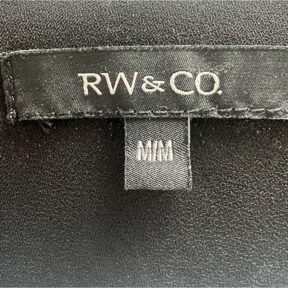 RW&CO Black Shift Dress With Ruffle sleeves - Picture 6 of 7